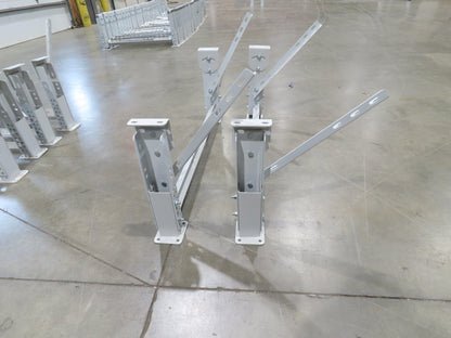 ConveyX Roller Conveyor Leg Support 39.5"W 16-20"H (Fits 42" Frame)  Lot of 2