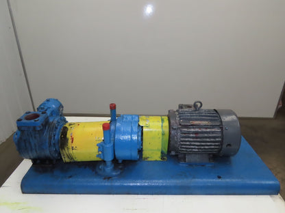 Blackmer XLW2F 2" Sliding Vane Pump Positive Displacement 5Hp 230/460V RH Inlet
