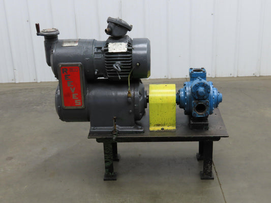 Blackmer XLW2F 2" Sliding Vane Pump Variable Speed Gearbox 5Hp 230/460V RH Inlet