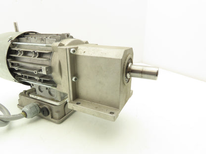 Lenze G50AH045MVBR2C Inline Gearmotor w/Brake 230/460V 3PH 14.8:1 Reducer 113rpm
