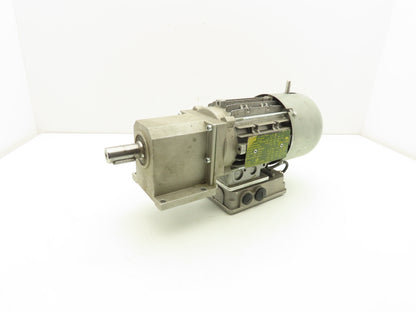 Lenze G50AH045MVBR2C Inline Gearmotor w/Brake 230/460V 3PH 14.8:1 Reducer 113rpm