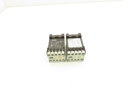 Siemens 3TF2801-0LB4 Contactor Sz 00 3-Pole 16A 1NC 600V 3PH 24VDC Coil Lot of 2