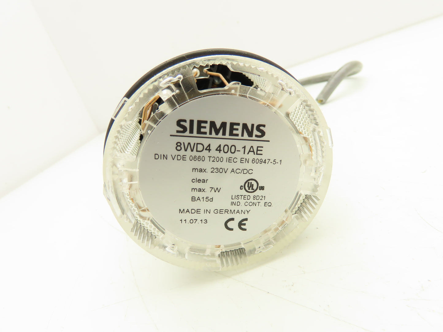 Siemens 8WD4408-0AA Signaling Column Stack Light Tower Red Amber Clear 70mm 230V