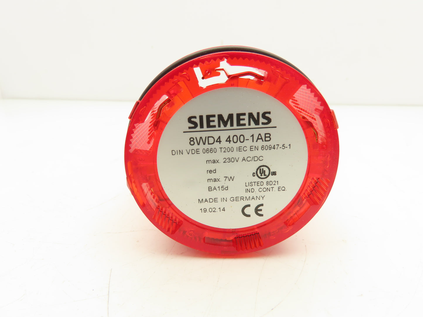 Siemens 8WD4408-0AA Signaling Column Stack Light Tower Red Amber Clear 70mm 230V