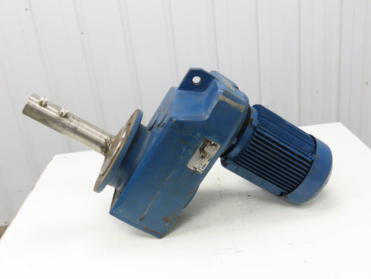 Sew Eurodrive FAF70DT100LS4 Gearmotor 3Hp 220V 3PH 69:1 25 RPM Parallel Shaft