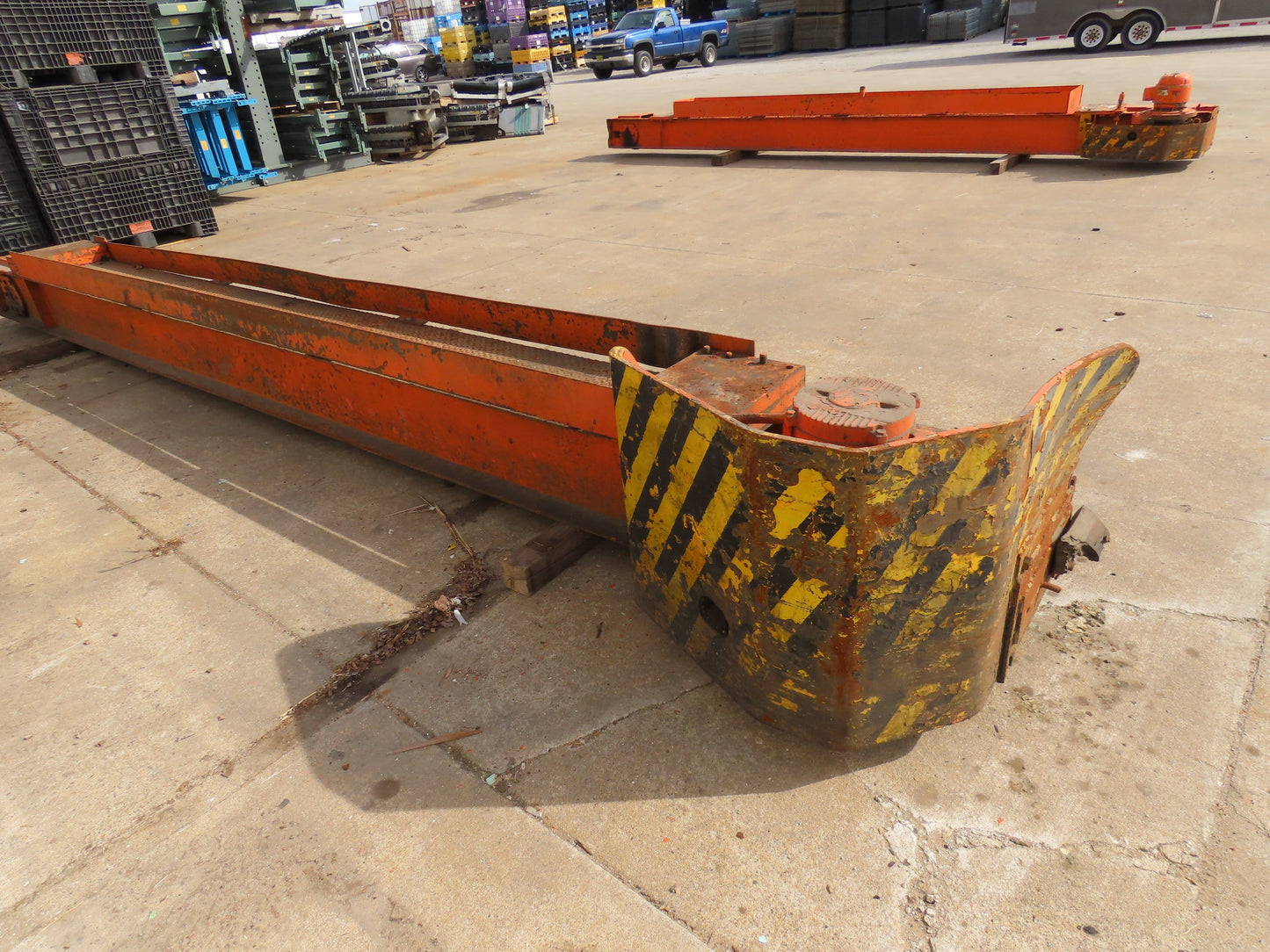Cleveland Tramrail Motorized Gantry Crane End Truck Drive Floor Track 2Hp 480V