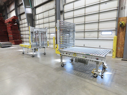 ConveyX 52"x 20' MDR Motorized Roller Conveyor 48"BF Manual Drive-Thru Gate 115V