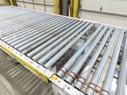 ConveyX 52"x 20' MDR Motorized Roller Conveyor 48"BF Manual Drive-Thru Gate 115V