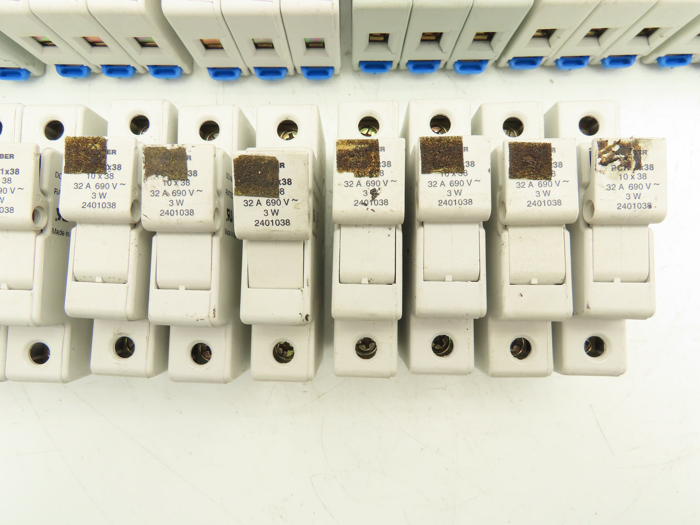 Gould Weber 10x38 Fuse Holder 1PH 2PH 3PH Mixed 600V 30A Lot of 17
