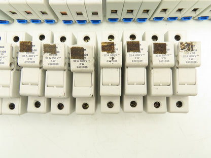 Gould Weber 10x38 Fuse Holder 1PH 2PH 3PH Mixed 600V 30A Lot of 17