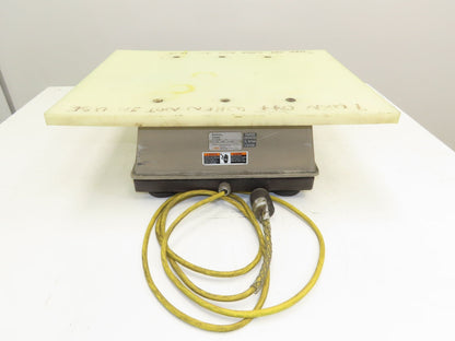 FMC Syntron J-50 Flat Deck Paper Jogger Table 17x22" Plastic Tray Variable Speed