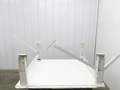 ConveyX Roller Conveyor Leg Support 39.5"W 16-20"H (Fits 42" Frame) Lot of 2