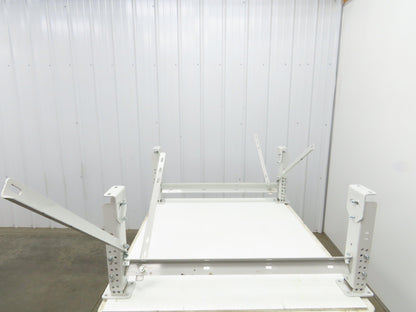 ConveyX Roller Conveyor Leg Support 39.5"W 16-20"H (Fits 42" Frame) Lot of 2
