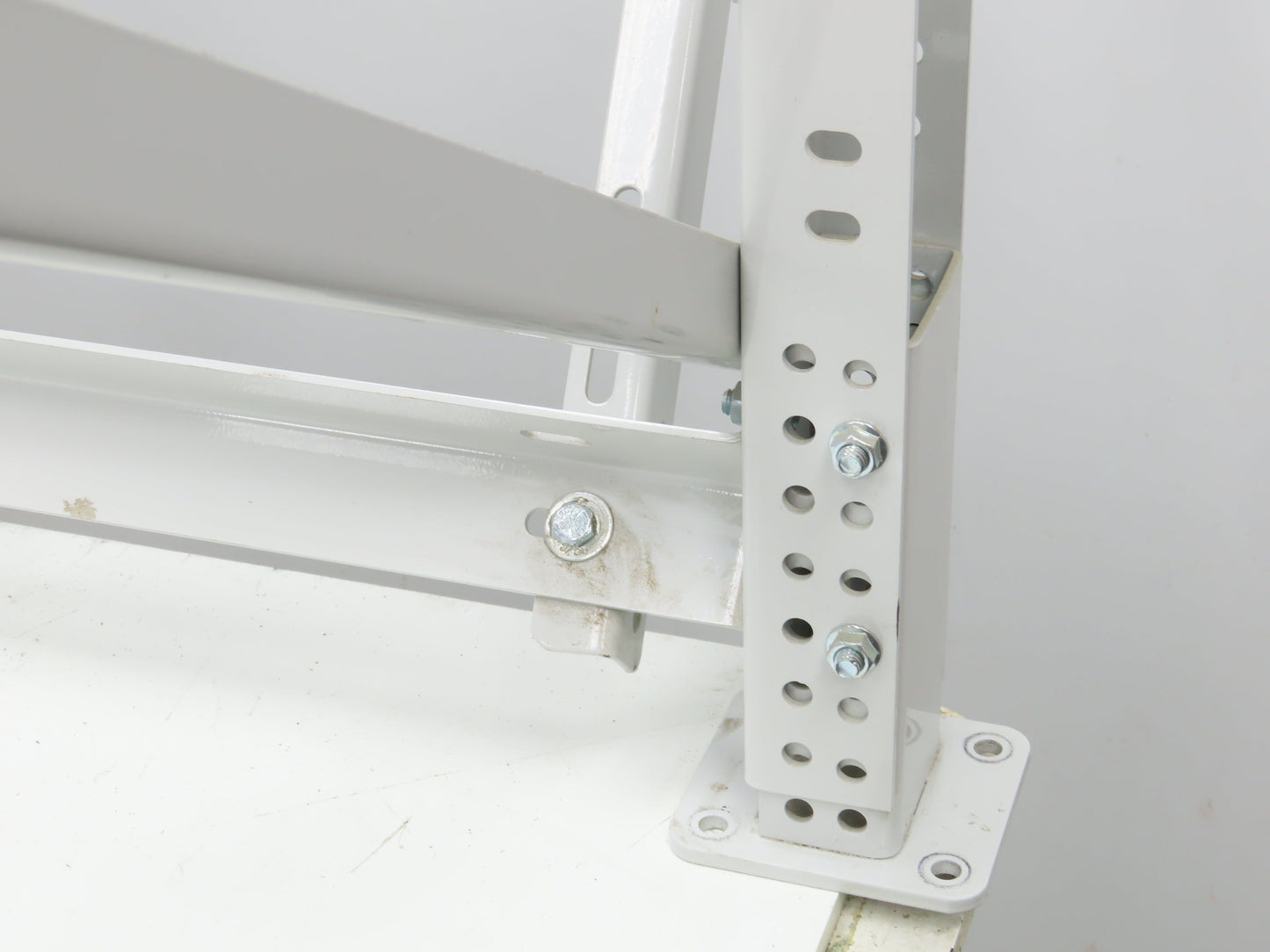 ConveyX Roller Conveyor Leg Support 39.5"W 16-20"H (Fits 42" Frame) Lot of 2
