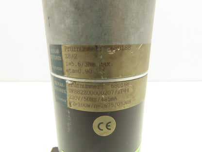 Neckar-Motoren DF882Z00000207 Gear Motor 3Nm Max 50Hz 230VAC 100W