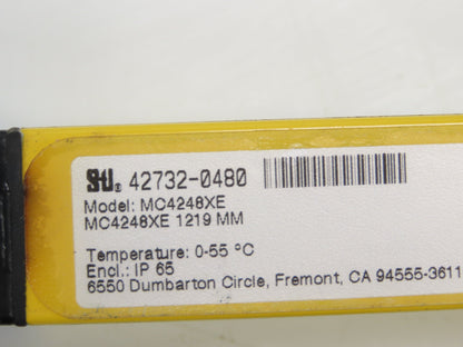 STI MC4248XE Microsafe MC4200 Safety Light Curtain Transmitter 1219mm 48"L
