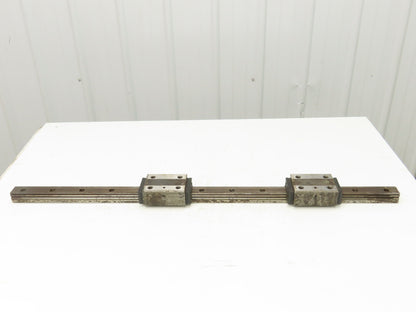 NSK LY 35 Linear Bearing LM Guide Rail 2-Blocks 34mm x 1020mm 40"L