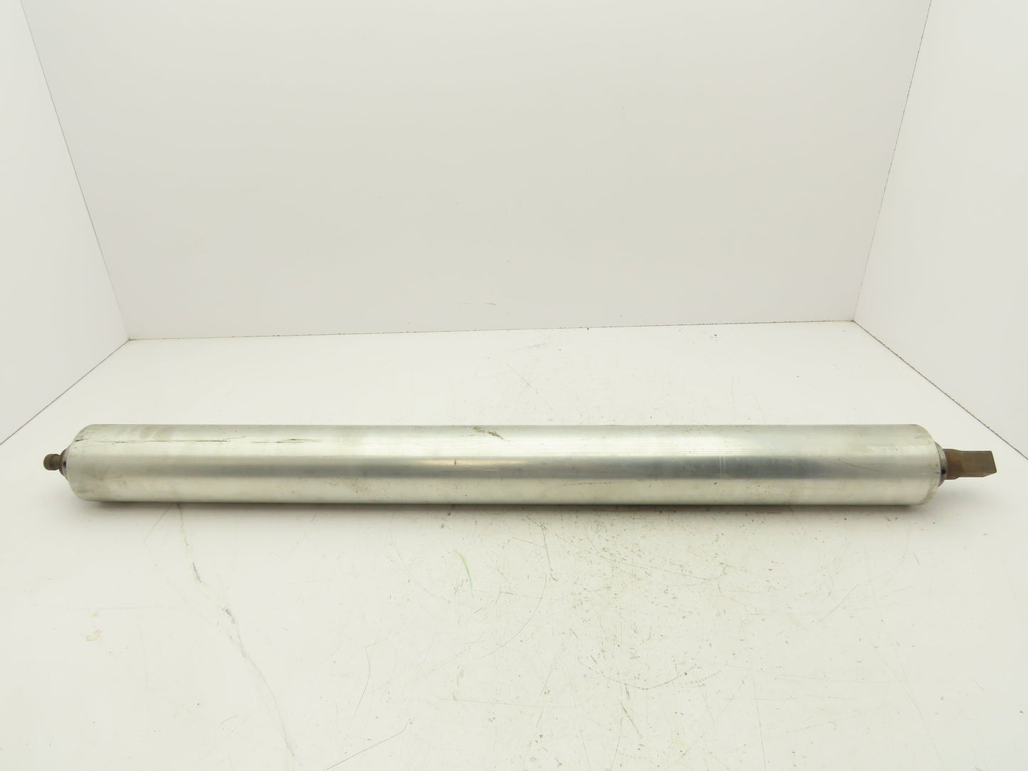 3.25"x 34" Aluminum Conveyor Pulley Roller 38" OAL 1.25" Shaft