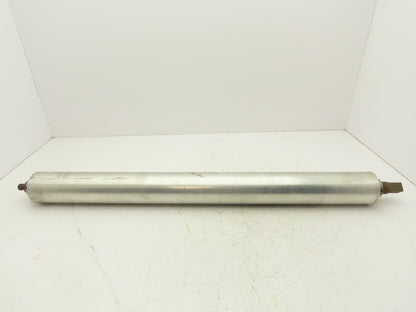 3.25"x 34" Aluminum Conveyor Pulley Roller 38" OAL 1.25" Shaft