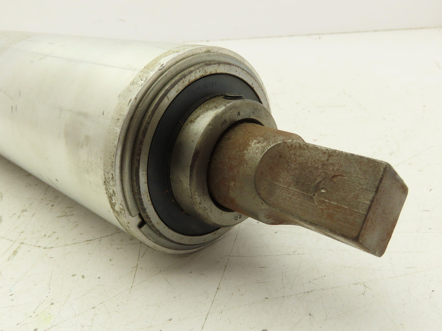 3.25"x 34" Aluminum Conveyor Pulley Roller 38" OAL 1.25" Shaft