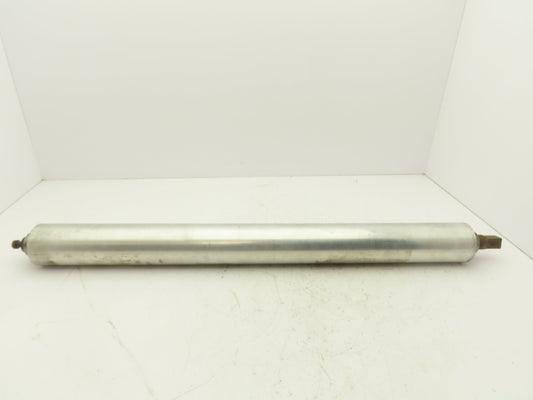3.25"x 34" Aluminum Conveyor Pulley Roller 38" OAL 1.25" Shaft