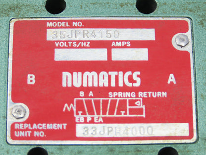 Numatics 8-Station FlexiBlok Manifold 5/2 Pneumatic Solenoid Valves 35JPR4150
