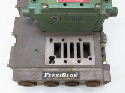 Numatics 8-Station FlexiBlok Manifold 5/2 Pneumatic Solenoid Valves 35JPR4150