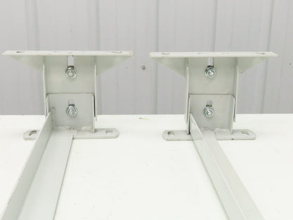 Hytrol 40"W Conveyor Leg Floor Support 4-5/8"-6-1/4"H  Lot of 2