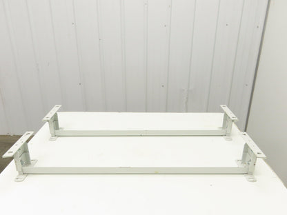 Hytrol 40"W Conveyor Leg Floor Support 4-5/8"-6-1/4"H  Lot of 2