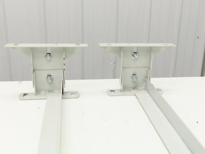 Hytrol 40"W Conveyor Leg Floor Support 4-5/8"-6-1/4"H  Lot of 2