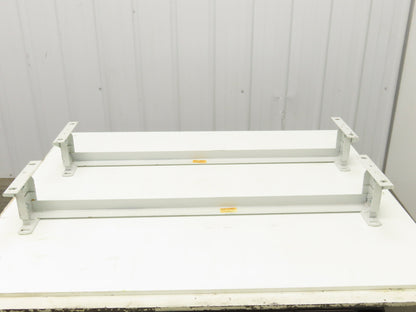 Hytrol 40"W Conveyor Leg Floor Support 4-5/8"-6-1/4"H  Lot of 2