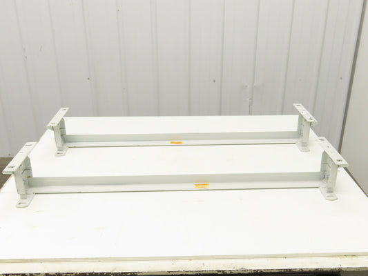 Hytrol 40"W Conveyor Leg Floor Support 4-5/8"-6-1/4"H  Lot of 2