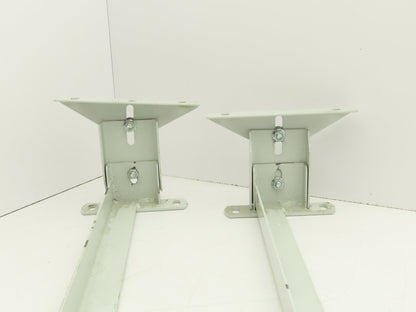 Hytrol 36"W Conveyor Leg Floor Support 4-5/8"-6-5/8"H  Lot of 2