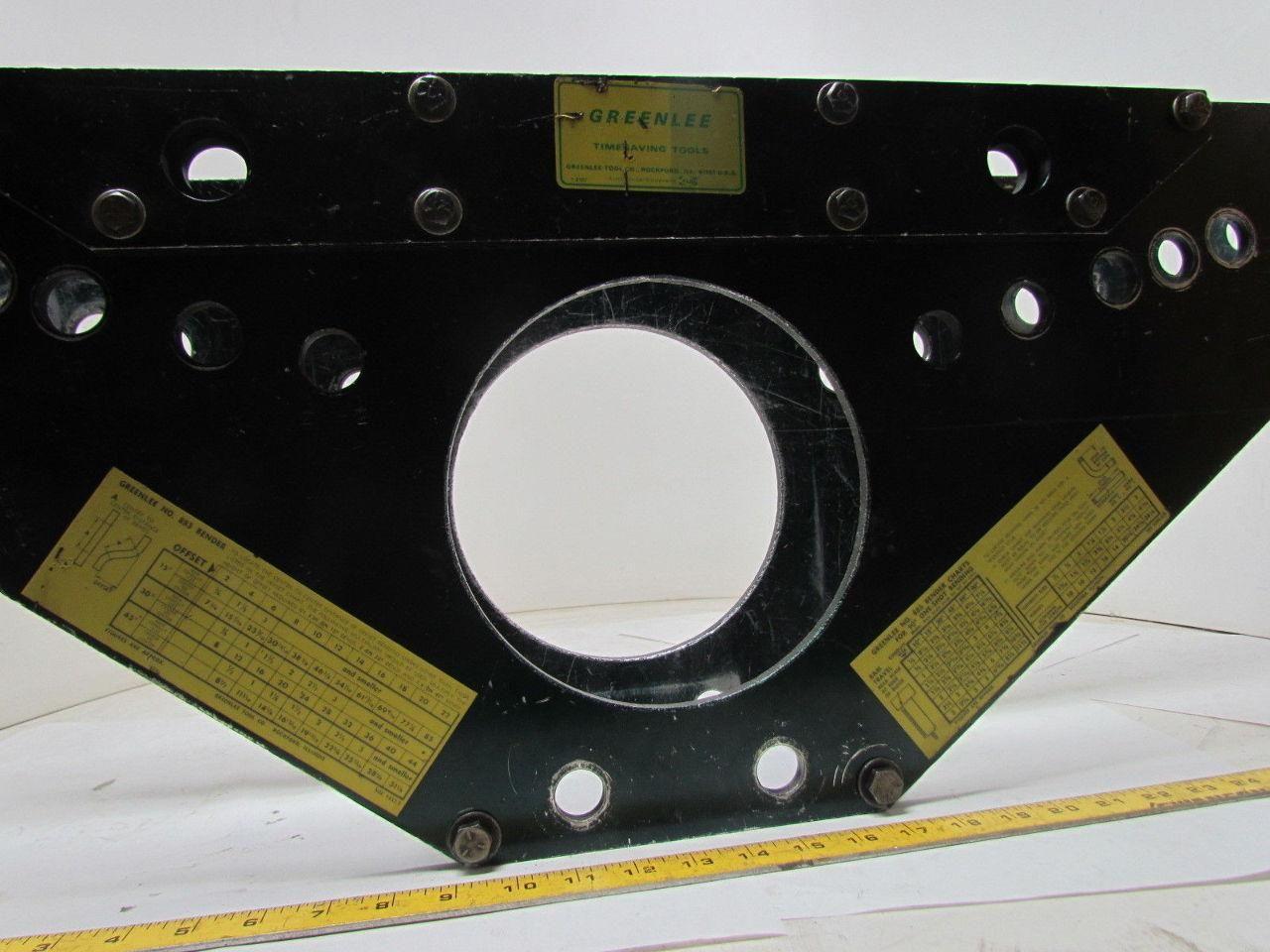Greenlee 883 Hydraulic Rigid Pipe Conduit Bender Frame Only 1/2" to 3"