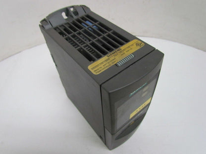 Siemens 6SE6420-2AB17-5AA0 Micromaster 420 VFD Drive Unit 240VAC 1Ph 0.75KW