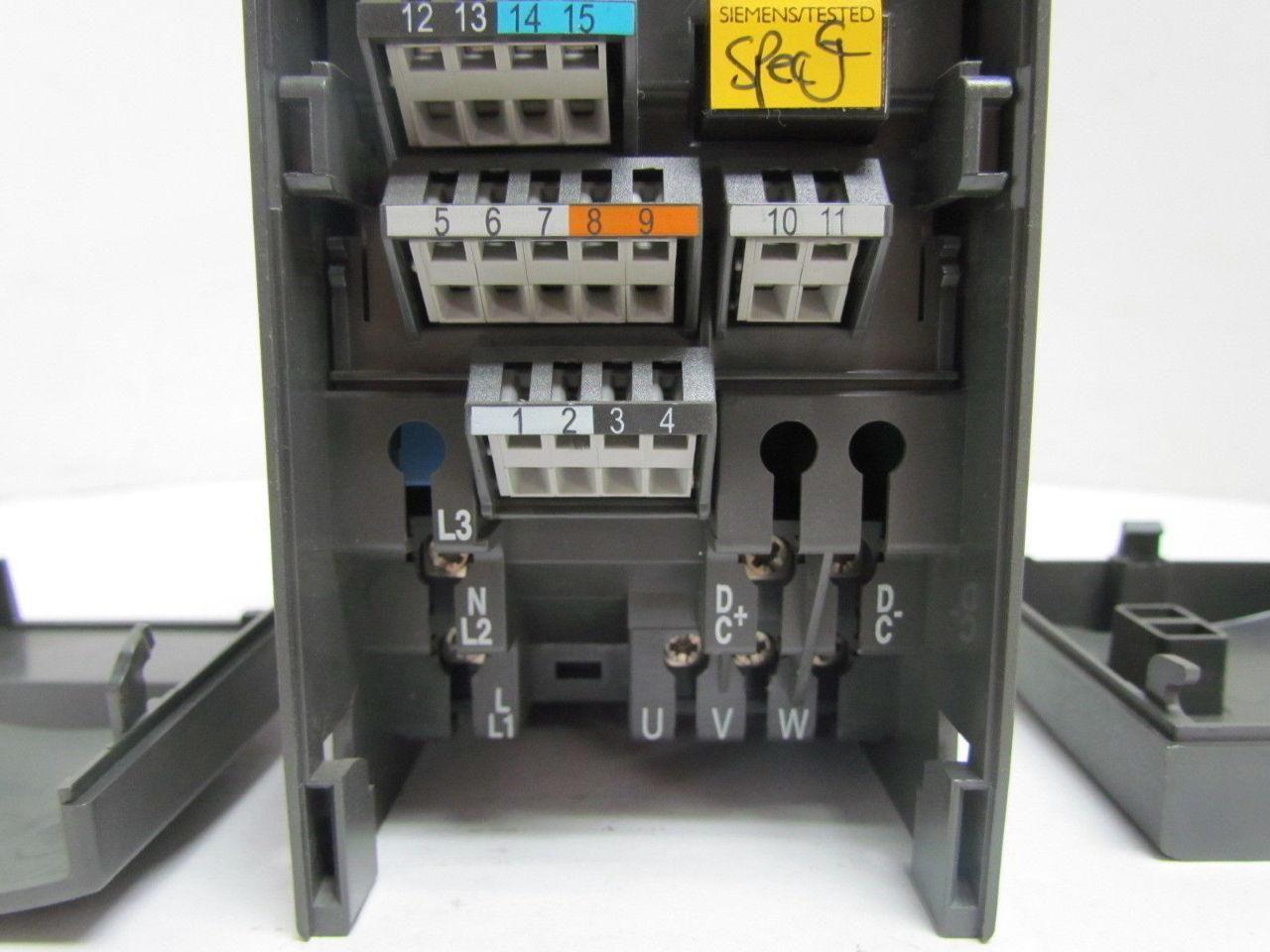 Siemens 6SE6420-2AB17-5AA0 Micromaster 420 VFD Drive Unit 240VAC 1Ph 0.75KW