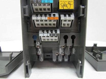 Siemens 6SE6420-2AB17-5AA0 Micromaster 420 VFD Drive Unit 240VAC 1Ph 0.75KW