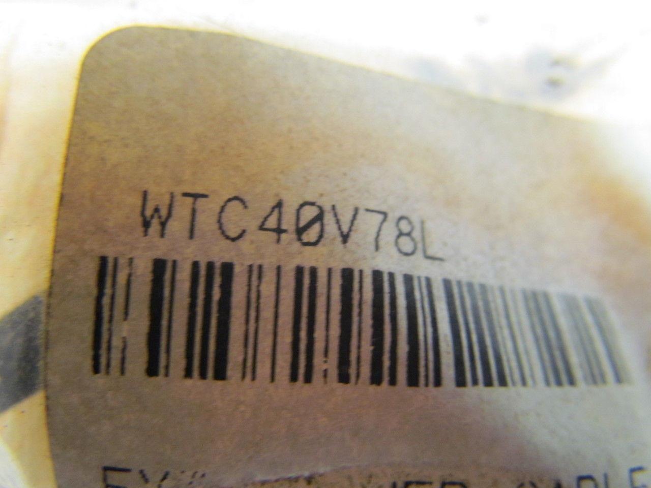 WeldTec WTC40V78L Tig Welding Power Cable 7/8-14 LH Thread 20' Length Rubber